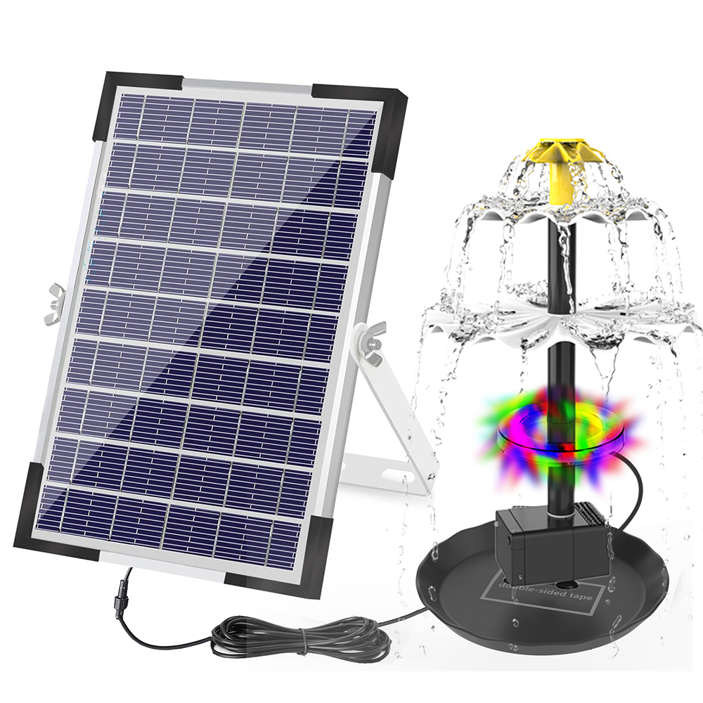 Aquarium Fish Light - Solar Powered água fonte bomba para