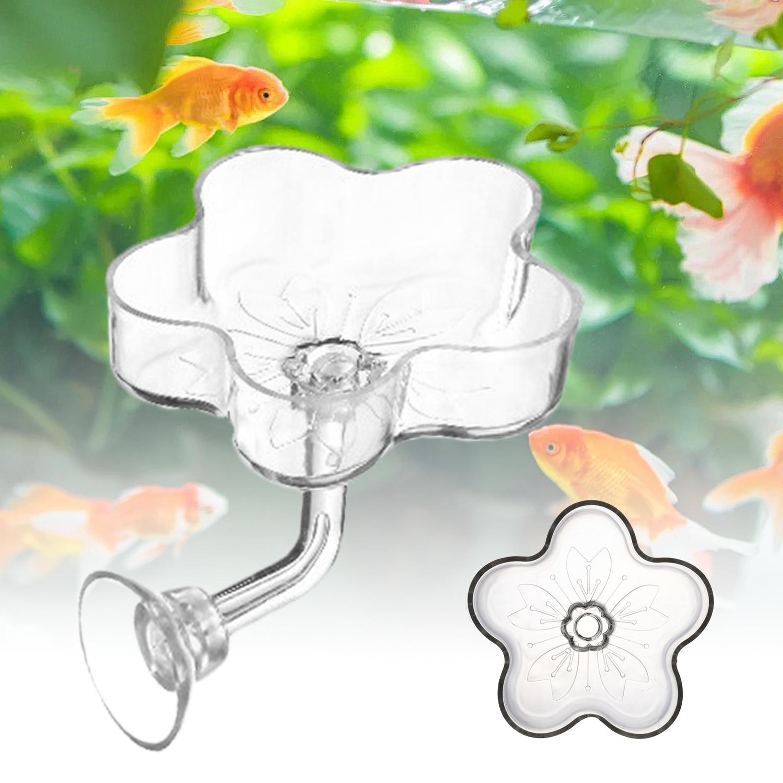 Aquarium Fish Feeder - Alimentador de Aquário com Bandeja Transparente,