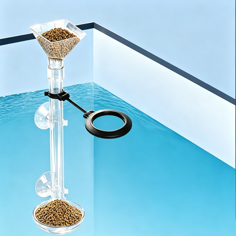 Aquarium Fish Feeder - Alimentador de Peixes de Acrílico para