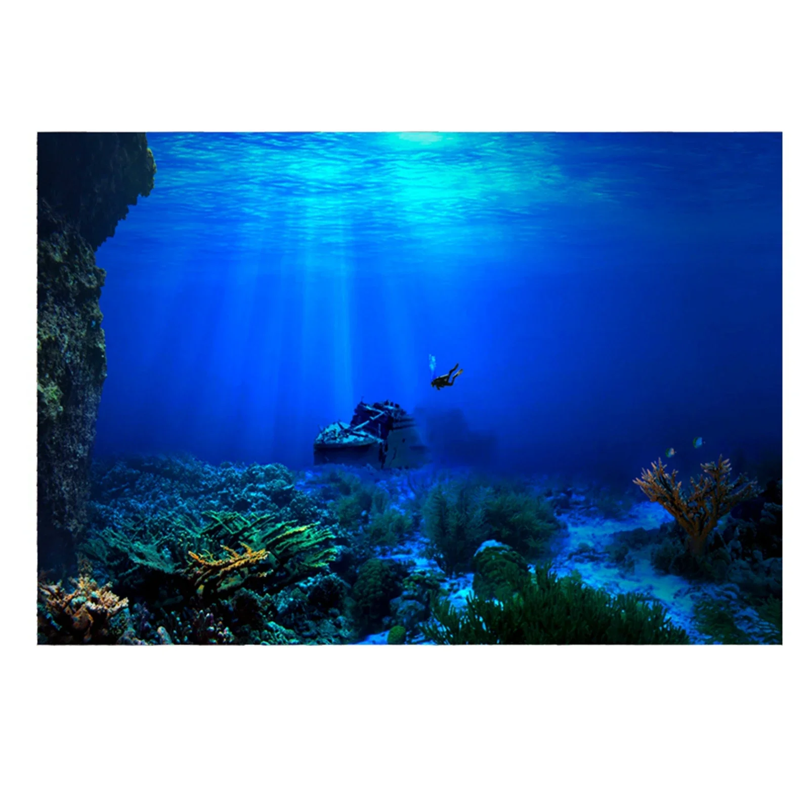 Fish In Aquarium Picture - PVC 3D Subaquático Mundo Aquário Cartaz