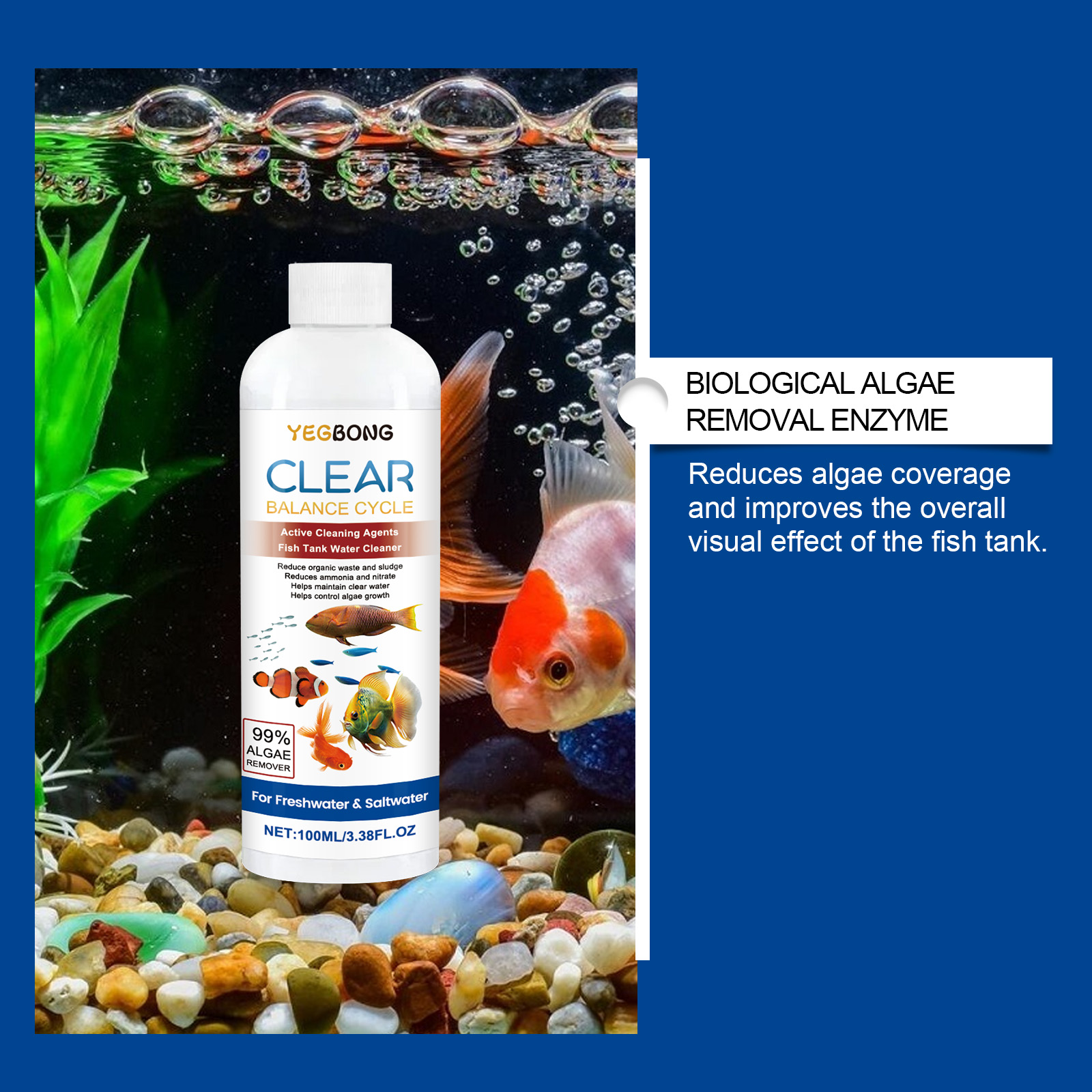 Clarificador de água para aquá - Cleaner Fish Aquarium avaliação e preço