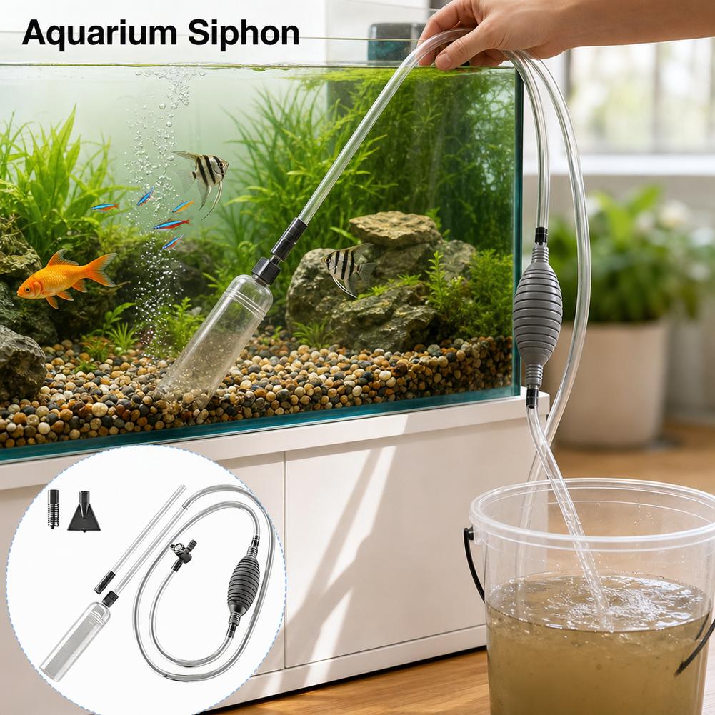 Kit Manual de Sifão para Aquár - Cleaner Fish Aquarium avaliação e preço