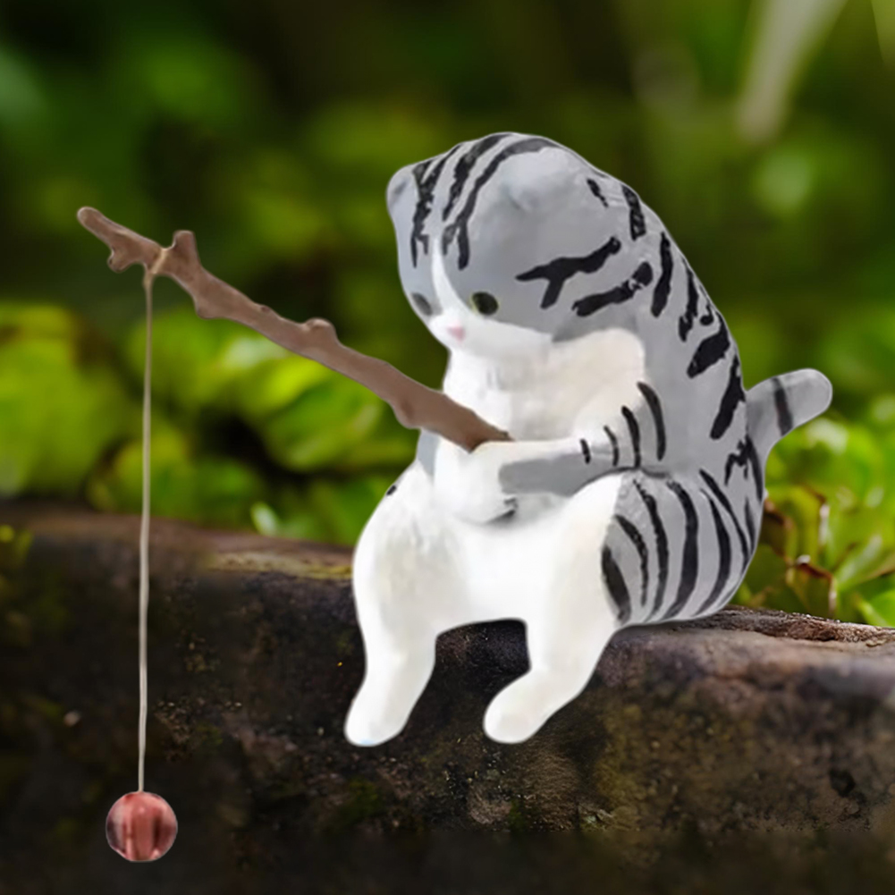 Estátua de Gato de Desenho Ani - Fish In Aquarium Picture avaliação e preço