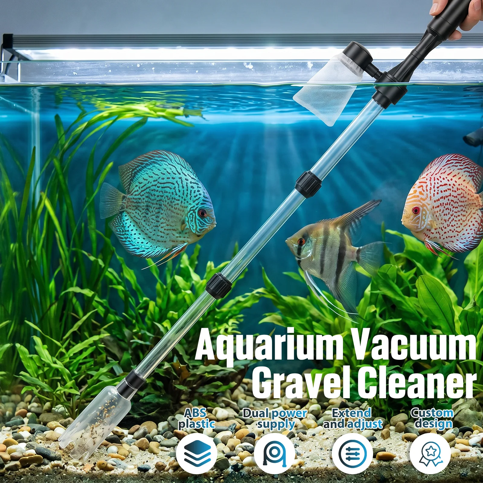 Aspirador de Areia para Aquári - Cleaner Fish Aquarium avaliação e preço