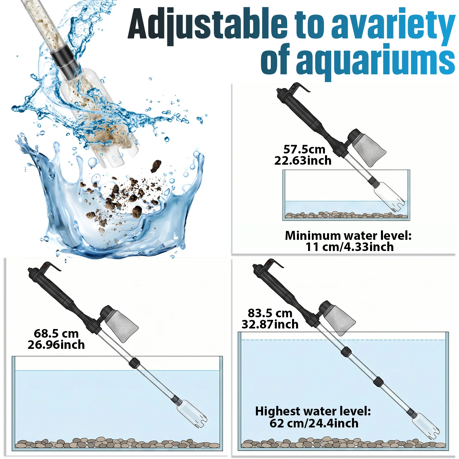 Aspirador de Areia para Aquári - Cleaner Fish Aquarium avaliação e preço