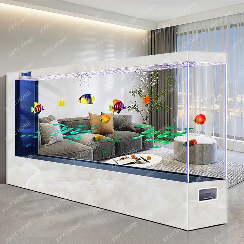 Aquário gigante de chão a teto - Live Fish Aquarium avaliação e preço