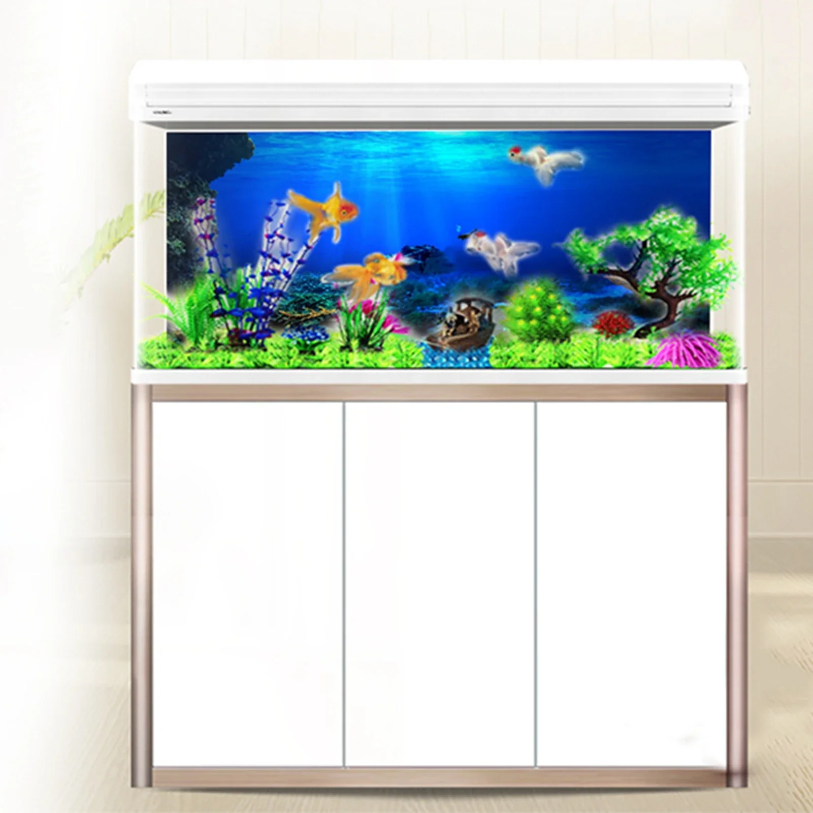 PVC 3D Subaquático Mundo Aquár - Fish In Aquarium Picture avaliação e preço