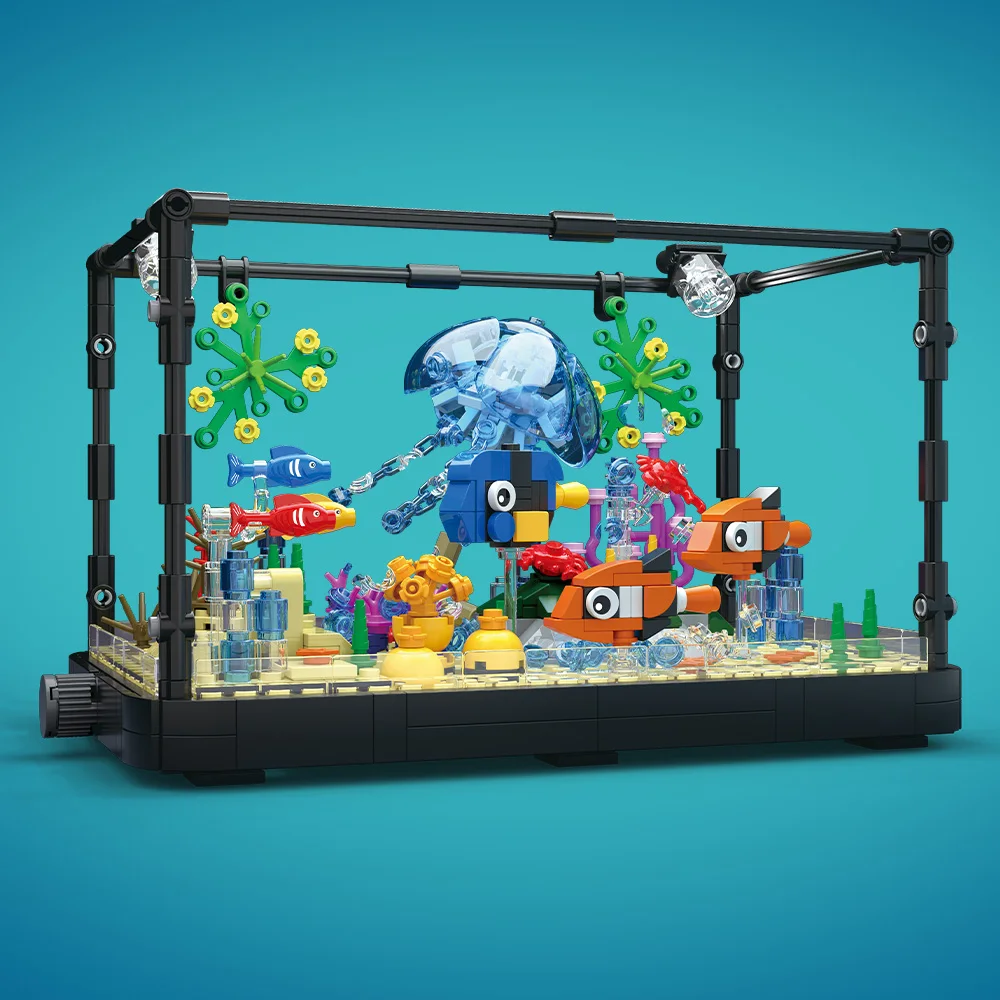 Conjunto de blocos de construç - Aquarium Fish Light avaliação e preço