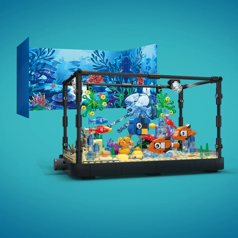 Conjunto de blocos de construç - Aquarium Fish Light avaliação e preço