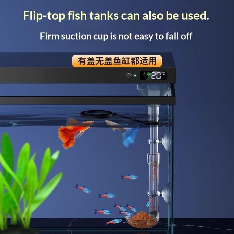 Com ventosas, evita a dispersã - Aquarium Fish Feeder avaliação e preço