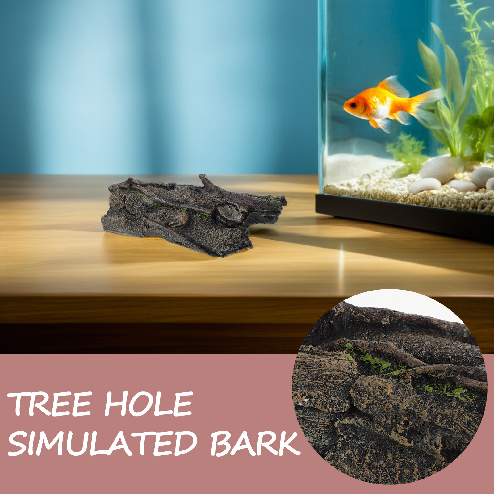 Tronco de Árvore Oco de Resina - Aquarium Fish Hideout avaliação e preço