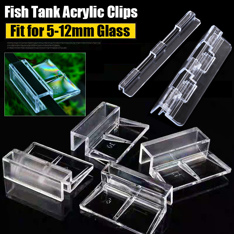 Mais novo 5/6/8/10/12mm clipes - Aquarium Fish Glass avaliação e preço