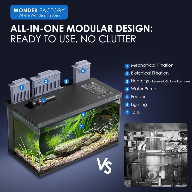 Aquário Inteligente, Tanque de - Aquarium Fish Feeder avaliação e preço
